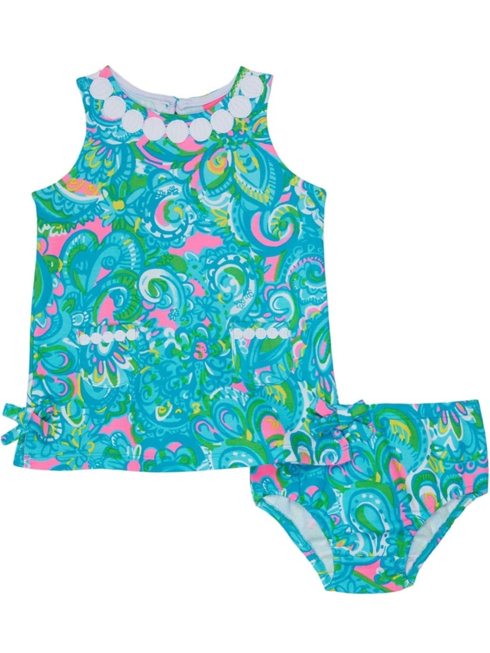 Lilly Pulitzer NWT Baby Lilly Knit Shift Dress Seabreeze Blue - Picture 8 of 8